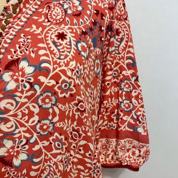 ALLOY Apparel Coral Boho Half Sleeve Mini Dress Women XL - Picture 4 of 11